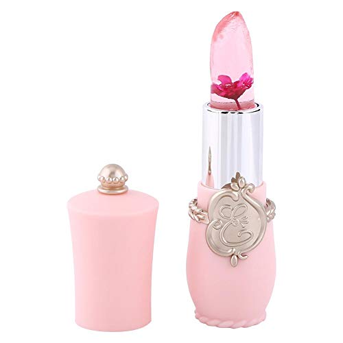 Pintalabio de Moda de larga duración Hidratar el cambio de temperatura Color de la flor Lipstick Lip Gloss Balm