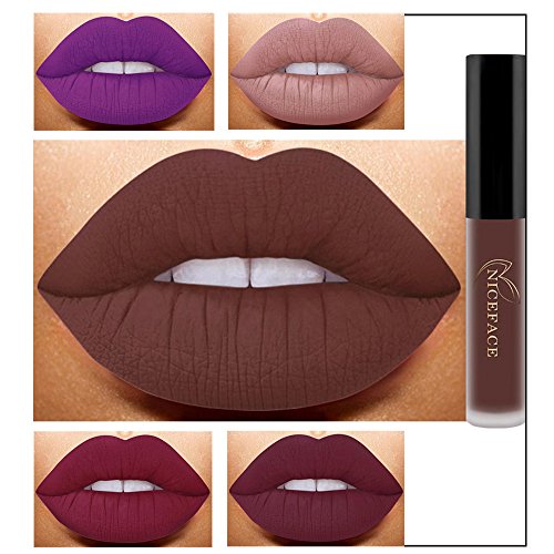 Pintalabios Mate Larga Duracion Labiales de Maquillaje Profesional 26 Colores para Niñas y Mujer por ESAILQ