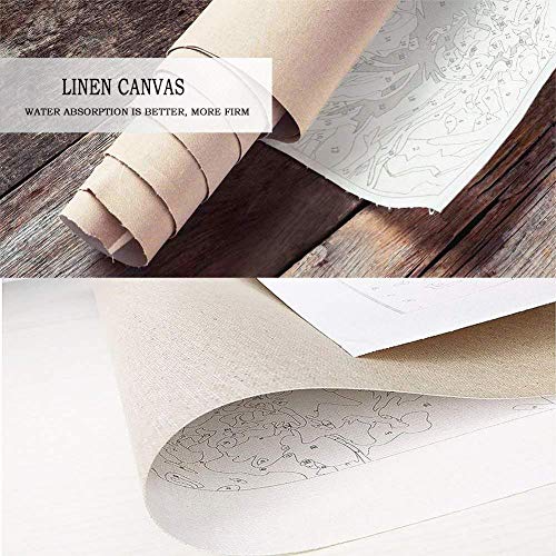 Pintar por Numeros - Manga japonesa Naruto 40x50 cm Adultos DIY Kit para Niños Lienzo - Sin marco