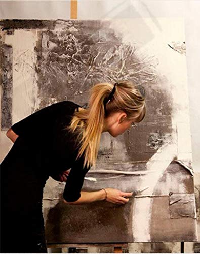 Pintura Al Óleo Sobre Lienzo  Arquitectura De Paisaje Urbano Abstracto Arte Mural Pintado A Mano Al Óleo Sobre Lienzo Cuadros De Pared Decoracion Para El Salón De Entrada, Pasillo, Dormitorio De