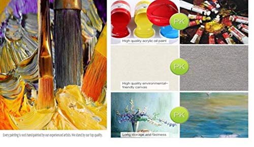 Pintura Al Óleo Sobre Lienzo  Arquitectura De Paisaje Urbano Abstracto Arte Mural Pintado A Mano Al Óleo Sobre Lienzo Cuadros De Pared Decoracion Para El Salón De Entrada, Pasillo, Dormitorio De