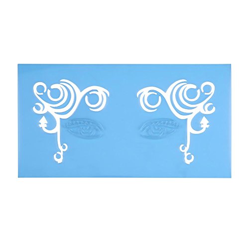 pintura facial niños, 7 Estilos/set Reutilizable DIY Pintura de la cara Plantilla de la pintura corporal Flor Mariposa Herramienta de maquillaje