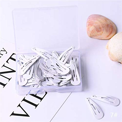 Pinza de Pelo para Niñas,50 Pack Colores Pelo Horquillas de Metal Orquillas Pelo Mini Clip para Pequeños Niños Bebés Mujeres 3CM