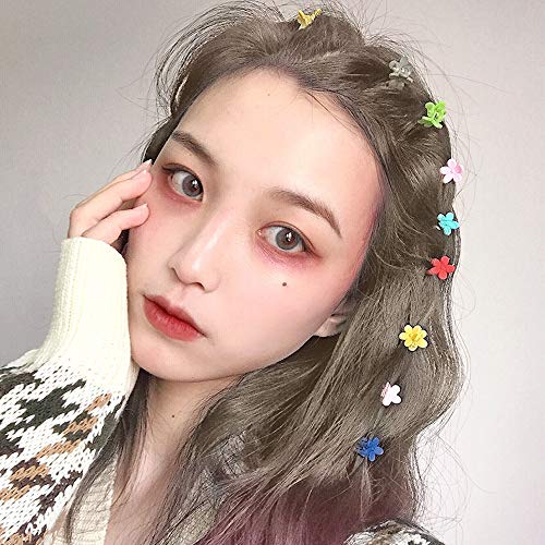 Pinza de Pelo,Pequeñas Pinzas para el Cabello en Forma de Estrella y Flor,Mini Clips de Pelo Niña,Pinza para el cabello en Colores Surtidos,Accesorios para el Cabello para Mujeres y Niñas (60 Piezas)