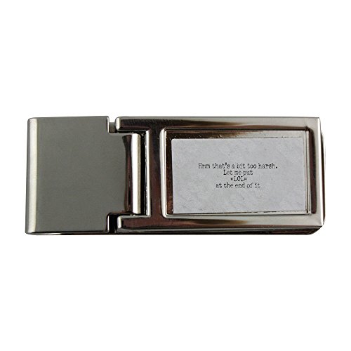 Pinza metálica para dinero con Hmm que es un poco demasiado duro. Déjame poner "LOL" al final de él