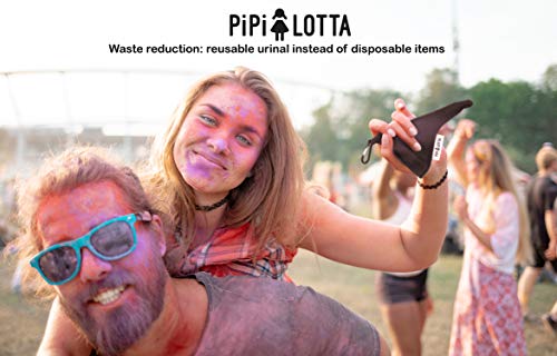 PiPiLOTTA® Orinal portátil para mujer | Ayuda para orinar de pie para damas en Música Festivales Camping Viajes al aire libre | Portatil Silicona Baño cono WC Mochilas | Urinario Femenino (Violeta)