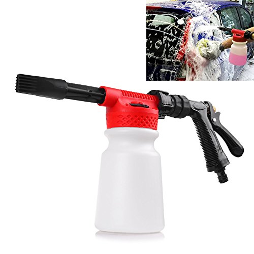 Pistola de espuma y agua de 900 ml para lavado de coche, pistola de espuma, agua y jabón, rociador de champú para coche, furgoneta, motocicleta, vehículo, de la marca Abedoe