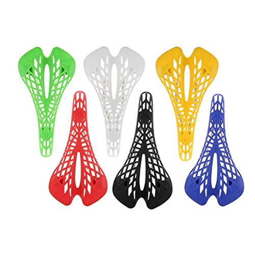 PIXNOR – Sillín de gel para bicicleta sillín de bicicleta MTB Carretera Ciclismo Sillín de araña asiento cojín Pad