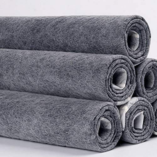 PJDDP Entrenamiento de Mascotas de Carbono y Almohadillas para Cachorros con absorción instantánea de Agua, astringencia de limón, Fibra de carbón de bambú para alfombras,M