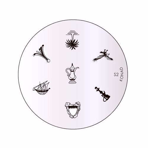 Placa de Diseños Konad Original. s 2, Plantilla para uñas Konad España.