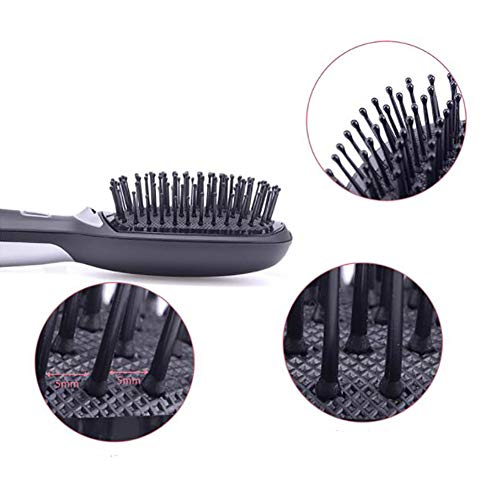 Plancha de Pelo Cepillo Portátil Sin Cable Eléctrico Calentado Enderezar Peine Profesional Herramienta de peluquería