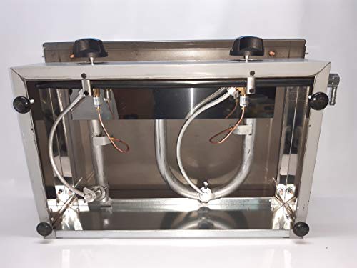 Plancha profesional a gas especial hosteleria bar, placa 8mm.