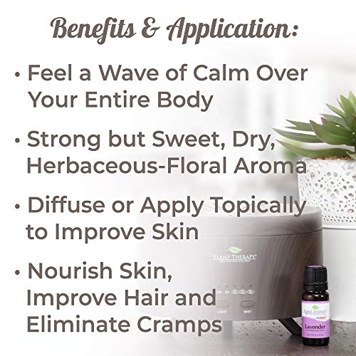 Plant Therapy Lavender Essential Oil | 100% Pure, Undiluted, Natural Aromatherapy, Therapeutic Grade | 10 mL (1/3 oz)