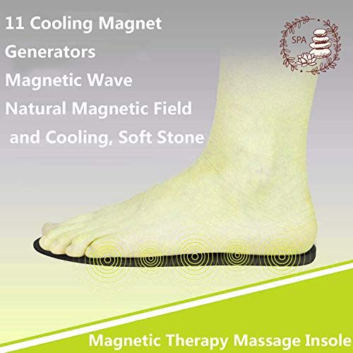 Plantillas Magnéticas De Masaje, Plantillas De Masaje Magnético Relajar Los Músculos Absorción De Impactos Mejorar La Circulación Sanguínea para Hombres Mujeres (35-46),Blue S*3pairs