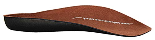 Plantillas ortopédicas SalfordinsoleTM de 3/4 de longitud para el dolor de talón, ajuste delgado, ligeras, cura la fascitis plantar, rápido, color Negro, talla 37 EU