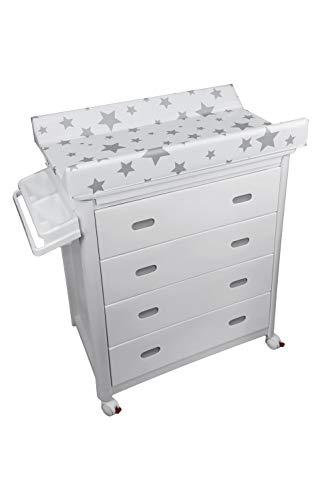 Plastimyr - Bañera con Cajones y Cambiador, color Blanco
