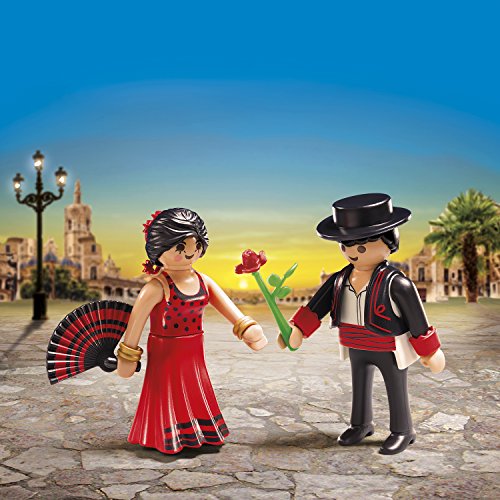PLAYMOBIL Duo Pack- Flamenco Dancers Duo Pack Bailaores Figura con Accesorios, Multicolor (6845)