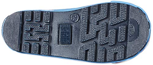 Playshoes Bota de Agua con Cordón Escavatore, Botas de Goma de Caucho Natural para Niños, Azul (Lightblue 17), 32/33 EU