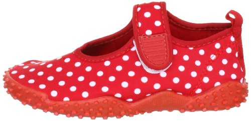 Playshoes Zapatillas de Playa con protección UV Puntos, Zapatos de Agua para Niñas, Rojo (Rot 8), 20/21 EU