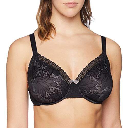 Playtex Invisible Elegance BH Sujetador, Negro (Schwarz 1001), 110D (Talla del Fabricante: 95D) para Mujer