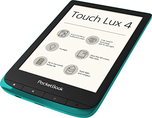 POCKETBOOK Touch Lux 4 Esmeralda E-Book Libro ELECTRÃNICO 6'' E Ink Cart HD 8GB Ranura MICROSD WiFi