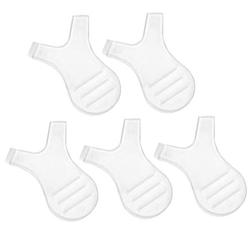 POFET 5 piezas de plástico suave para levantar pestañas rizador limpio, cepillo para extensiones de pestañas