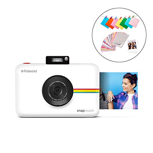 Polaroid Snap Touch - Cámara digital con impresión instantánea y pantalla LCD con tecnología Zero Zink, negro