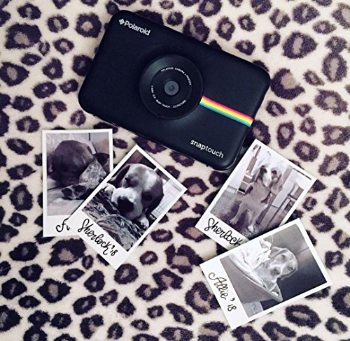 Polaroid Snap Touch - Cámara digital con impresión instantánea y pantalla LCD con tecnología Zero Zink, negro