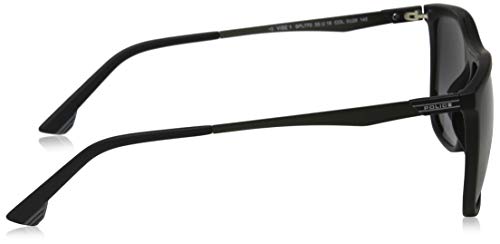 Police VIBE 1 Gafas de sol, Negro (Semi Matte Black/Black), 55.0 para Hombre
