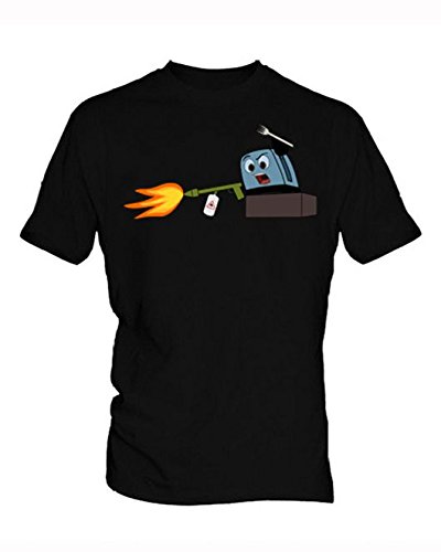 Polly Vera Brave Little Toaster Hombre Black T Shirt