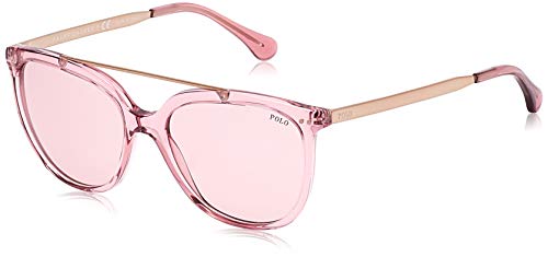Polo 0PH4135 Gafas de sol, Rectangulares, 54, Transparente Dark Pink
