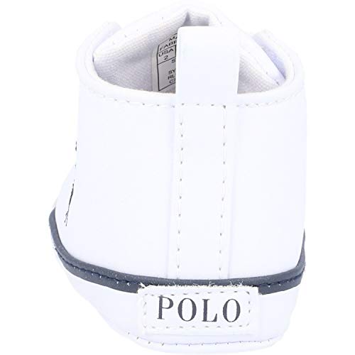 Polo Ralph Lauren Hamptyn Hi Layette Blanco/Azul (White/Navy) Tumbled 19 EU