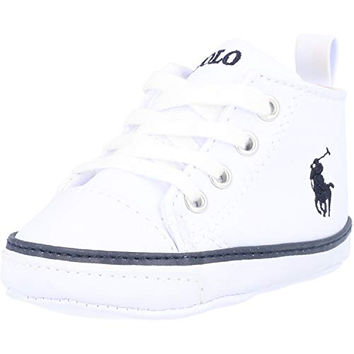 Polo Ralph Lauren Hamptyn Hi Layette Blanco/Azul (White/Navy) Tumbled 19 EU