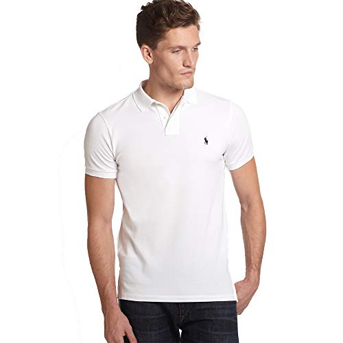 Polo Ralph Lauren Polo de piqué Custom Fit (S, Pure White)
