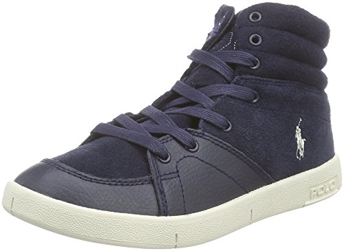 Polo Ralph Lauren Talcott hi Zip, Zapatillas Altas Niños^Niñas, Azul-Blau (Navy Suede/Smooth), 29 EU