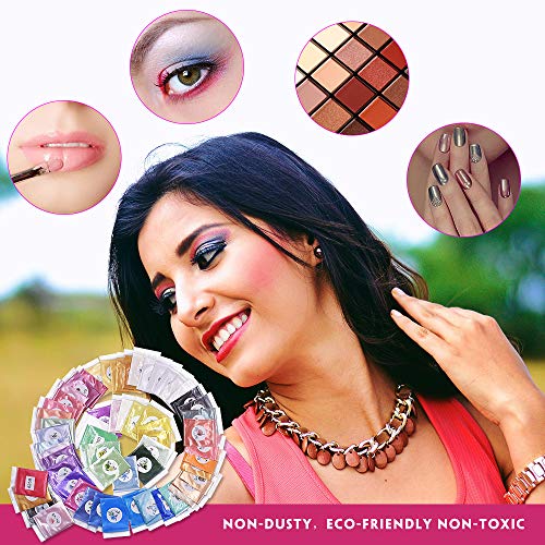 Polvo de mica, pigmento de resina epoxi de 60 colores, tinte de jabón, pigmentos naturales para hacer jabón, velas, sombras de ojos cosméticos, decoración de uñas con cuchara