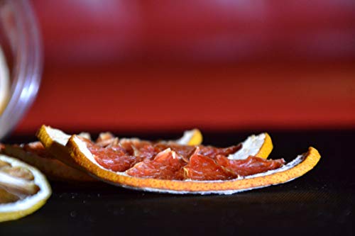 Pomelo deshidratado para cóctel. Fruta deshidratada sin azúcar para coctel /decoración / repostería / navidad / bebidas. Rodaja de Pomelo seca 100% natural sin aditivos. Tarro pequeño 60 Gr