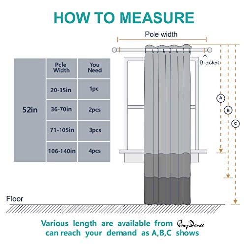 PONY DANCE Cortina Moderna Termicas Aislantes - (An 132 x Al 240 cm, Morado) Decoracion Hogar para Ventana Habitacion, 1 Pieza