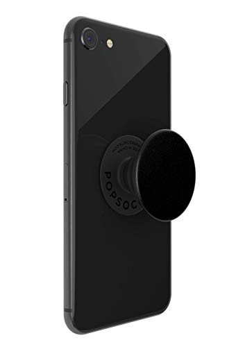 PopSockets PopGrip - Soporte y Agarre para Teléfonos Móviles y Tabletas con un Top Intercambiable - Black