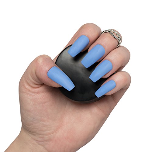 Por Vixi 120 piezas Uñas Caja/Bailarina 12 tamaños - Mediano Opaco Cubrir completo Uñas postizas - con PEGAMENTO GRATIS Y ARCHIVO DE PREPARACIÓN