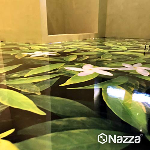 Porcelanato Líquido Nazza - Resina Epoxi 3D Autonivelante y Transparente de Alta Dureza, Bajo Olor y Elevada Transparencia | Perfecta para Creación de Suelos 3D con Vinilos Adhesivos | 750 gr. (A+B)