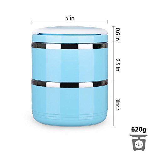 Portable Comedero y Bebedero para Viaje Acero Inoxidable Bowl Kit para Perros y Gatos Cuenco para Agua y Comida Prueba de Derrames Contenedor de Alimentación para Viajes al Aire Libre (3 en 1) (Dos)