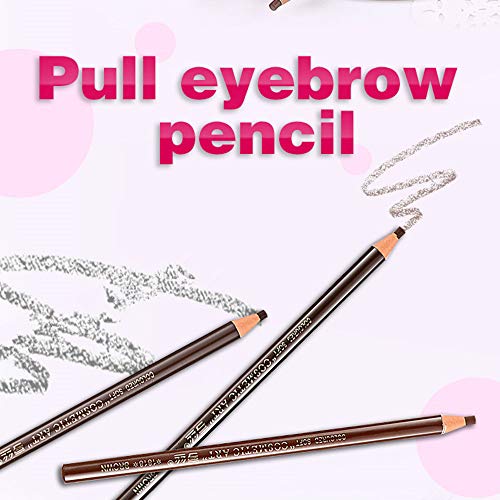 portátil impermeable lápiz de cejas para microblading Peel Off cuerda de tracción (3 piezas Marrón, Marrón oscuro, Marrón claro)