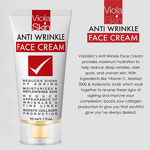 Potente agedefying crema facial con Matrixyl 3000 reduce signos de envejecimiento vitamina C Hialurónico Ácido