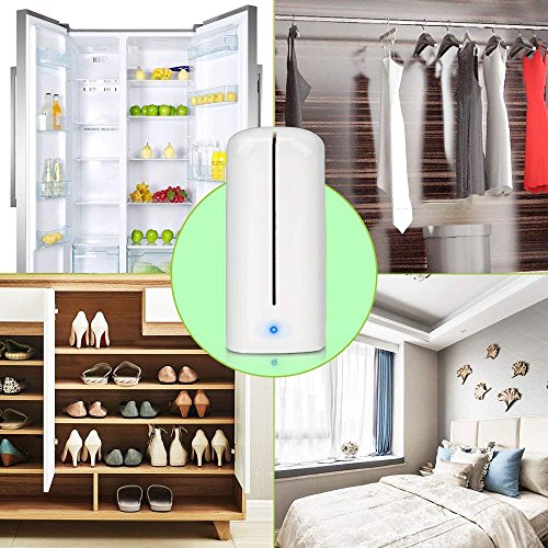 Powcan Ozono Refrigerador Purificador Refrigerador Esterilizador Desodorante Mini Absorbente de Olor Eliminador de Olor Purificador de Aire para Congelador, Gabinete de Zapatos, Armario