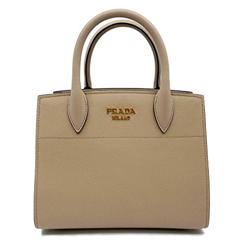 Prada 1BA0712EVU Bibliotheque Cameo - Bolso de piel para mujer