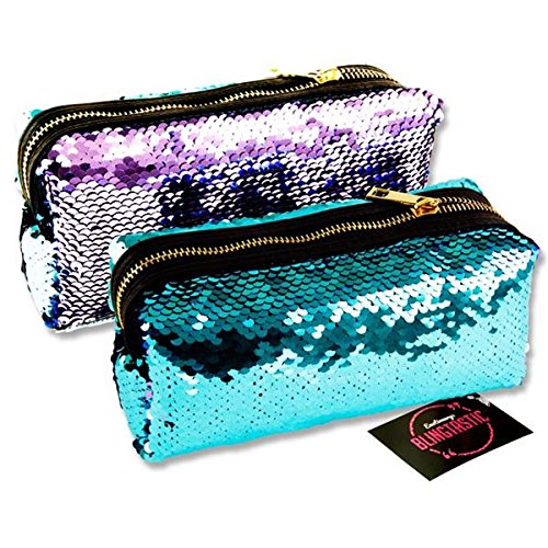 Premier Stationery G3818335 Emotionery Blingtastic - Estuche reversible de lentejuelas en dos tonos