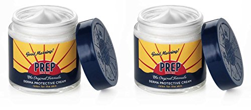 PREP: Derma Protective Cream, Paraben Free * 2.53 Fluid Ounce (75ml) Jar (Pack of 2) * [ Italian Import ]
