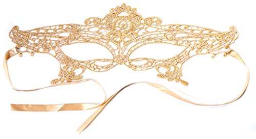 PRESKIN – Set de 2 máscaras de encaje para el Carnaval de Venecia, la seducción de encaje para el carnaval, máscaras atractivas para disfraz y Fiesta, Shades of Grey