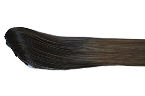 Pretty Shop - Pelo postizo, trenza, cola de caballo, liso, extensiones resistentes al calor, como pelo auténtico